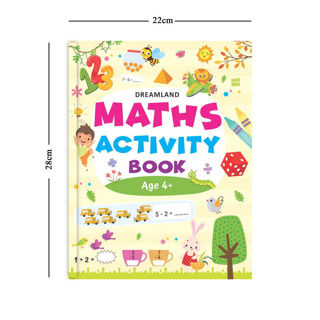 Dreamland Publications Maths Activity Book Age 4+ : Children's Interactive & Activity Book | Grocsy