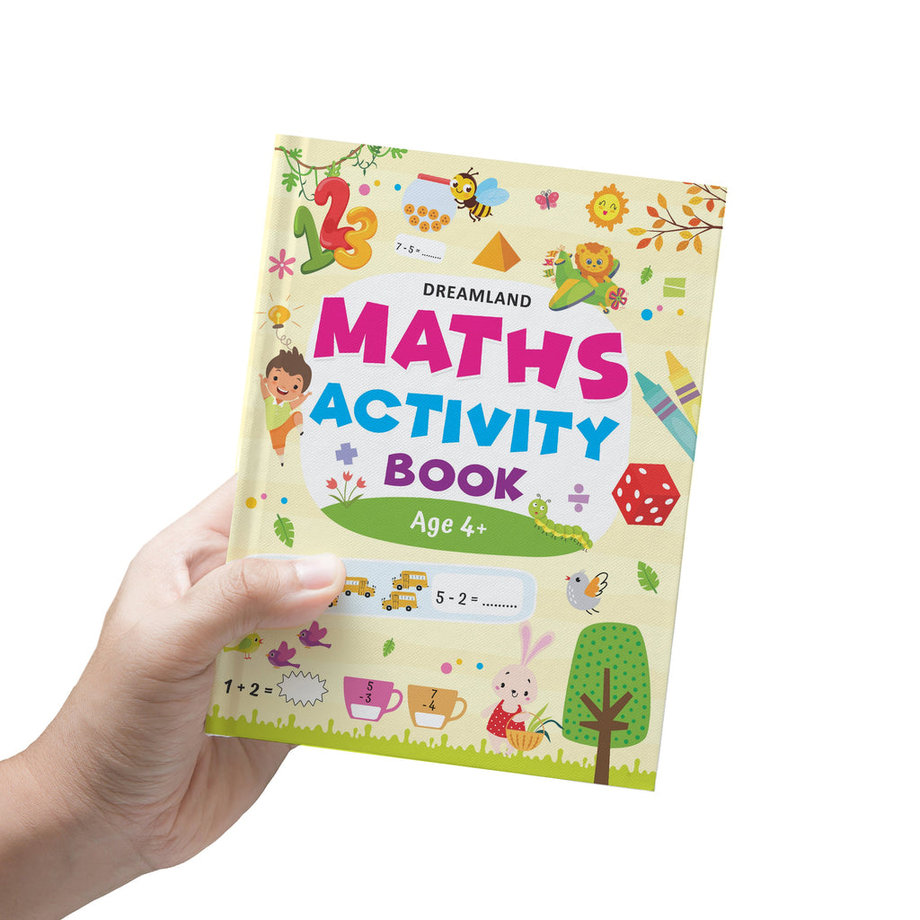 Dreamland Publications Maths Activity Book Age 4+ : Children's Interactive & Activity Book | Grocsy