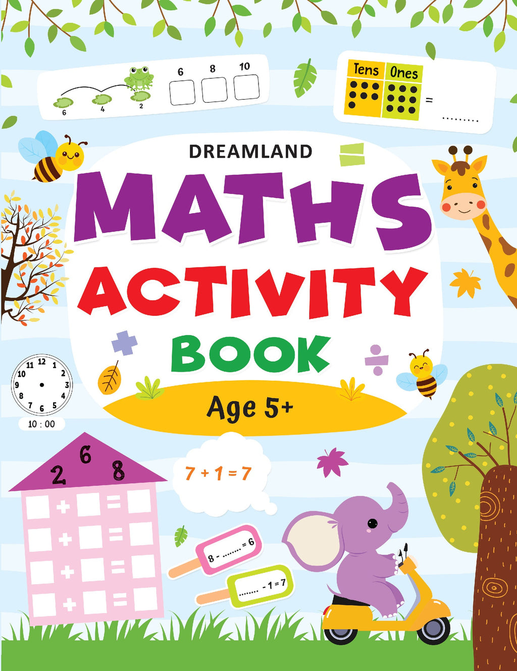 Dreamland Publications Maths Activity Book Age 5+ : Children's Interactive & Activity Book | Grocsy