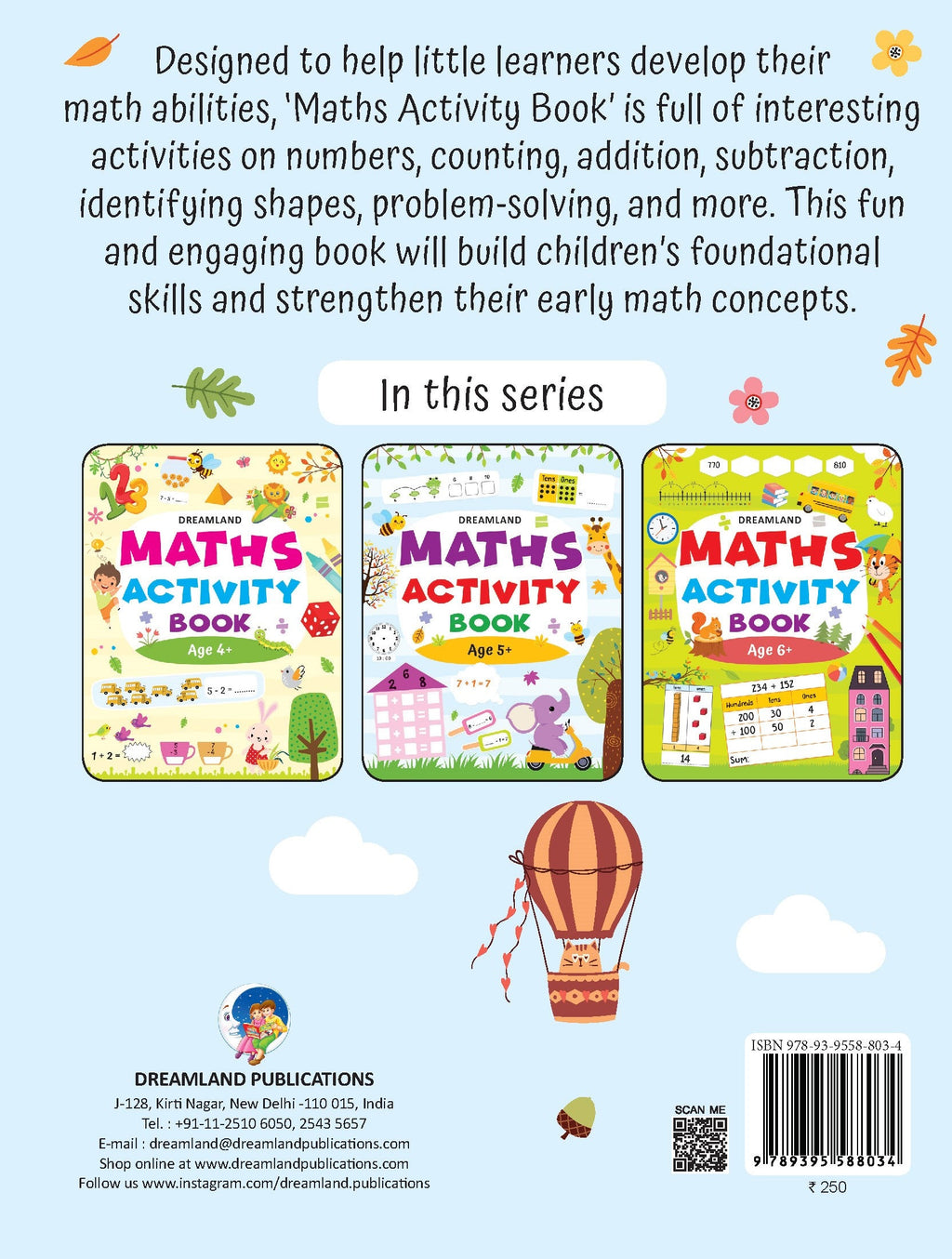 Dreamland Publications Maths Activity Book Age 5+ : Children's Interactive & Activity Book | Grocsy