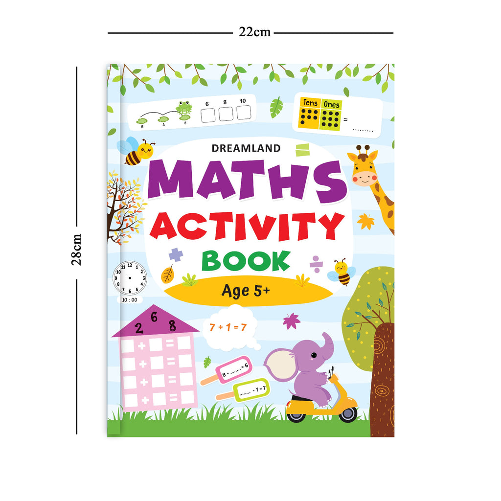 Dreamland Publications Maths Activity Book Age 5+ : Children's Interactive & Activity Book | Grocsy