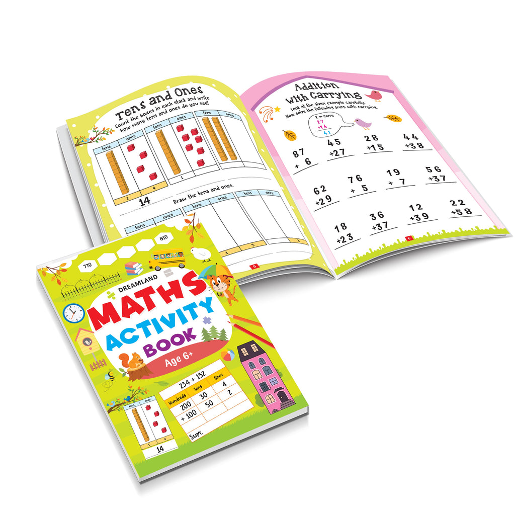Dreamland Publications Maths Activity Book Age 6+ : Children's Interactive & Activity Book | Grocsy