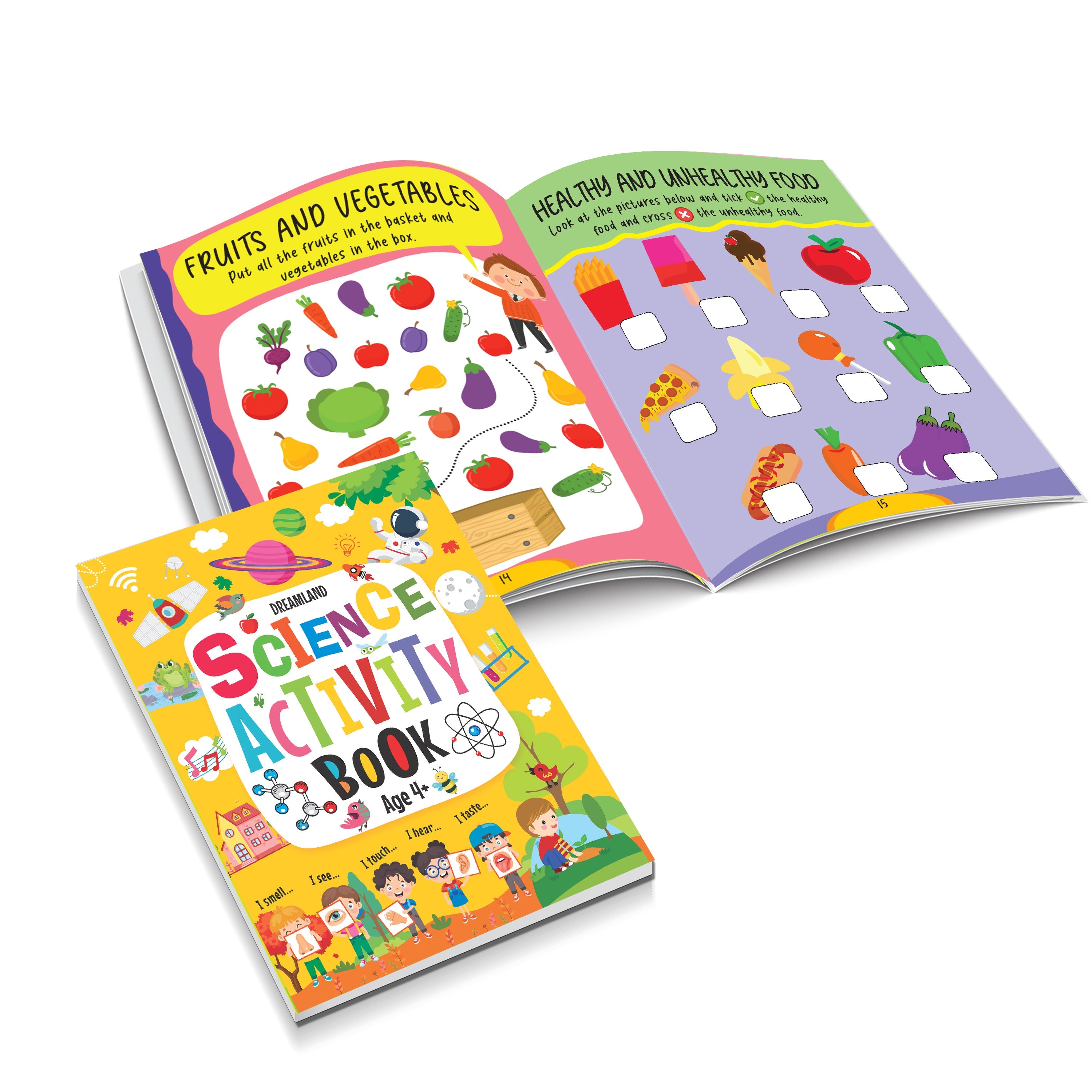 Dreamland Publications Science Activity Book Age 4+ : Children's Interactive & Activity Book | Grocsy