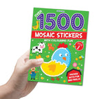 Dreamland Publications 1500 Mosaic Stickers Book 1 with Colouring Fun - Sticker Book for Kids Age 4 - 8 years | Grocsy