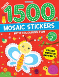 Dreamland Publications 1500 Mosaic Stickers Book 2 with Colouring Fun - Sticker Book for Kids Age 4 - 8 years | Grocsy