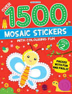 Dreamland Publications 1500 Mosaic Stickers Book 2 with Colouring Fun - Sticker Book for Kids Age 4 - 8 years | Grocsy