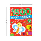 Dreamland Publications 1500 Mosaic Stickers Book 2 with Colouring Fun - Sticker Book for Kids Age 4 - 8 years | Grocsy