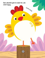 Dreamland Publications Fingerprint Art Activity Book for Children - Farm with Thumbprint Gadget | Grocsy