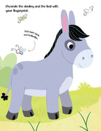 Dreamland Publications Fingerprint Art Activity Book for Children - Farm with Thumbprint Gadget | Grocsy