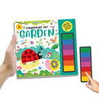 Dreamland Publications Fingerprint Art Activity Book for Children - Garden with Thumbprint Gadget | Grocsy