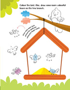 Dreamland Publications Fingerprint Art Activity Book for Children - Garden with Thumbprint Gadget | Grocsy