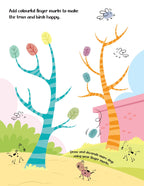 Dreamland Publications Fingerprint Art Activity Book for Children - Garden with Thumbprint Gadget | Grocsy