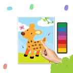 Dreamland Publications Fingerprint Art Activity Book for Children - Jungle with Thumbprint Gadget | Grocsy
