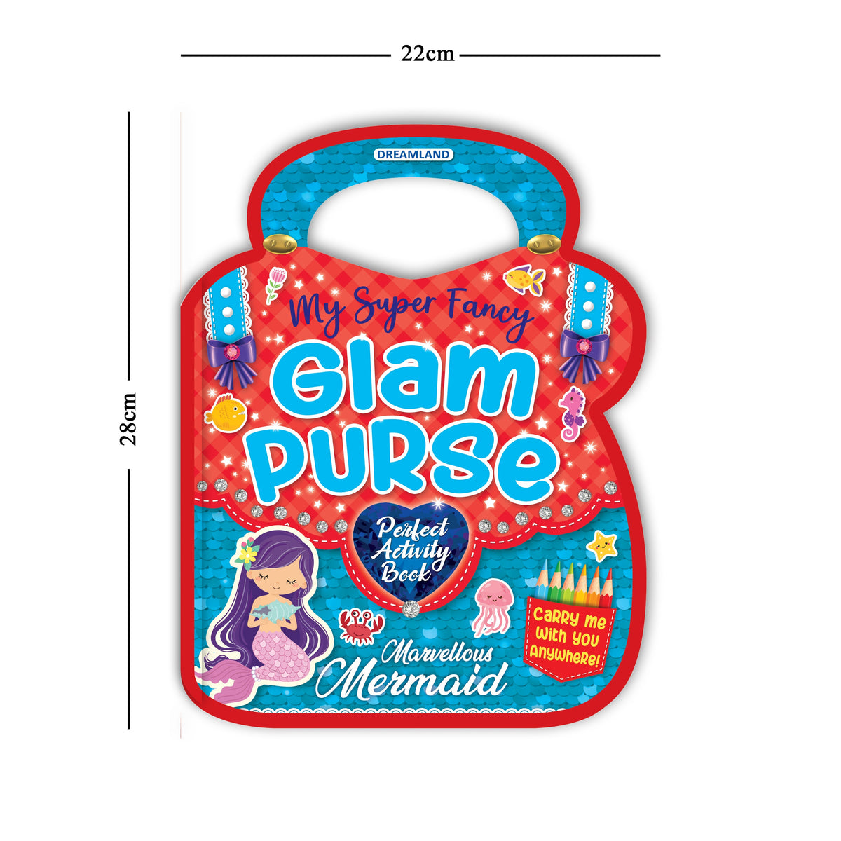 Dreamland Publications My Super Fancy Glam Purse - Marvellous Mermaid : Children's Interactive & Activity Book | Grocsy