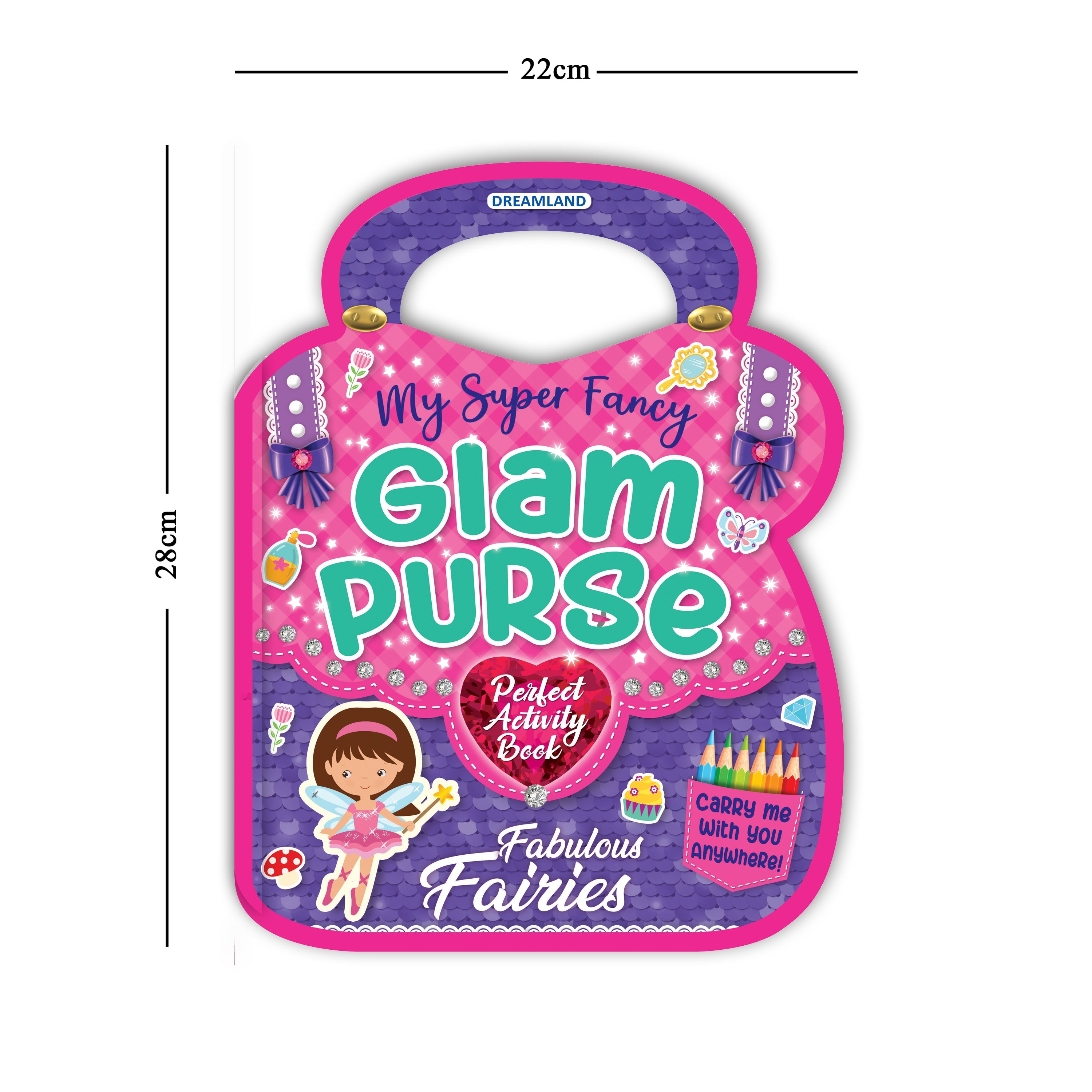 Dreamland Publications My Super Fancy Glam Purse - Fabulous Fairies : Children's Interactive & Activity Book | Grocsy