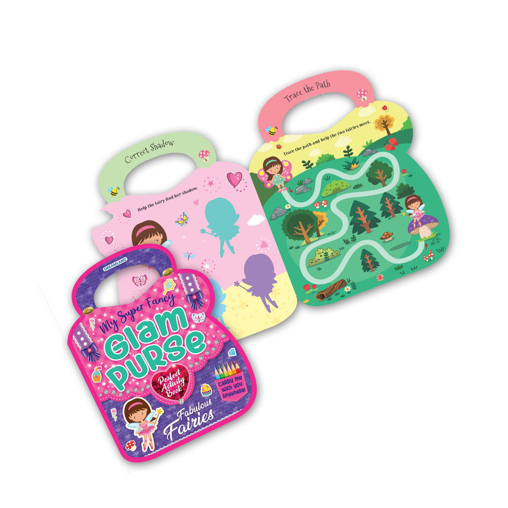 Dreamland Publications My Super Fancy Glam Purse - Fabulous Fairies : Children's Interactive & Activity Book | Grocsy