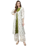 Ahalyaa Women's Traditional wear Kurta - Off White | Grocsy