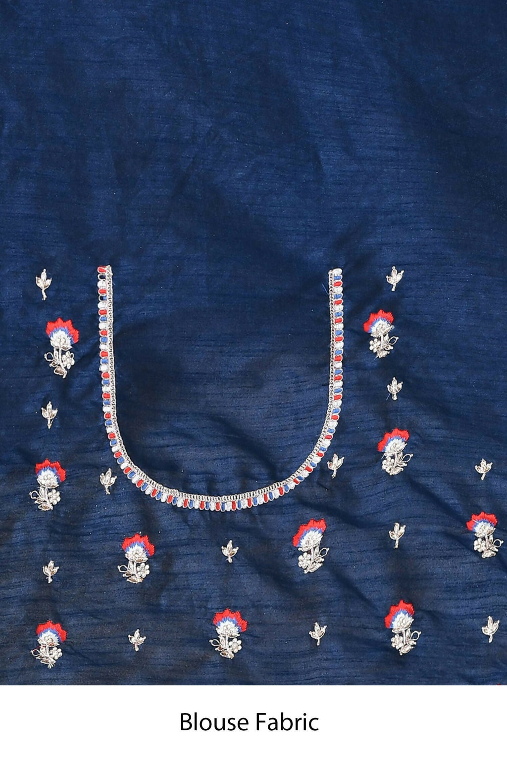 Red Crepe Silk Sequence Embroidered Saree - Nimaya Benzy | Grocsy