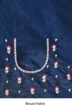 Red Crepe Silk Sequence Embroidered Saree - Nimaya Benzy | Grocsy