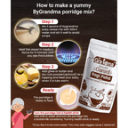 By Grandma Sprouted Cereal - Sprouted Ragi, Poha Rice, Sunflower seeds, Pumpkin Seeds | Grocsy