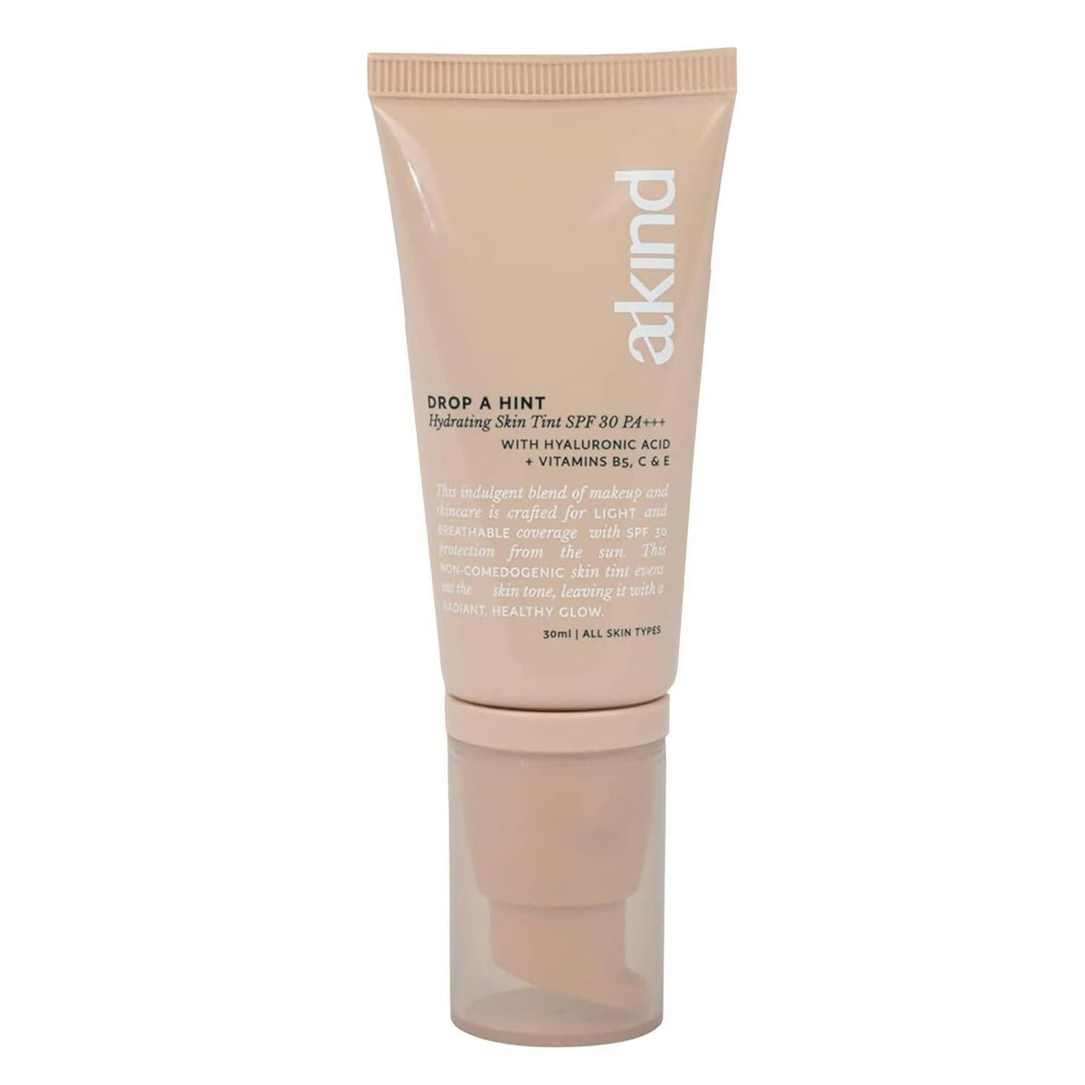 Akind Drop A Hint Hydrating Skin Tint Spf 30 Pa+++ Foundation - 170 Latte | Grocsy