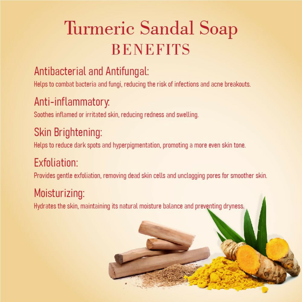 Prakriti Herbal Soap Turmeric and Sandal | Grocsy
