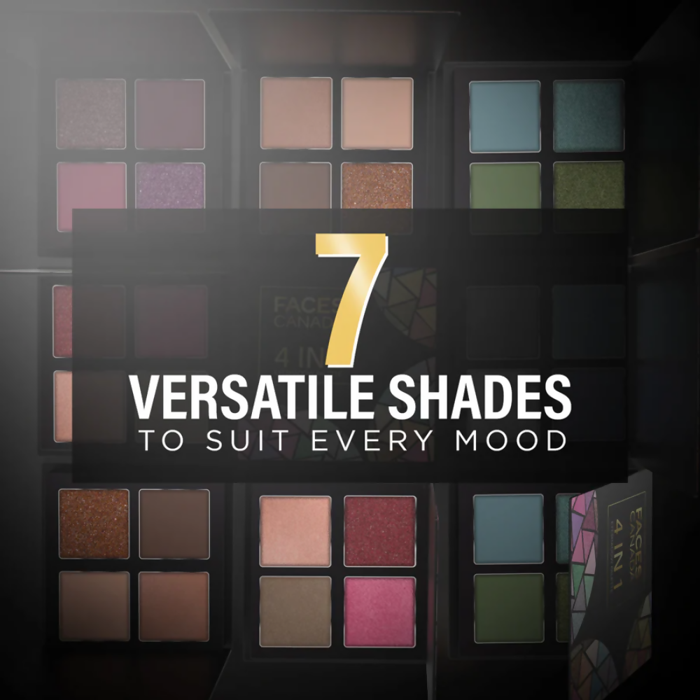 Faces Canada 4 in 1 Eyeshadow Palette - Moody Moon 06 | Grocsy