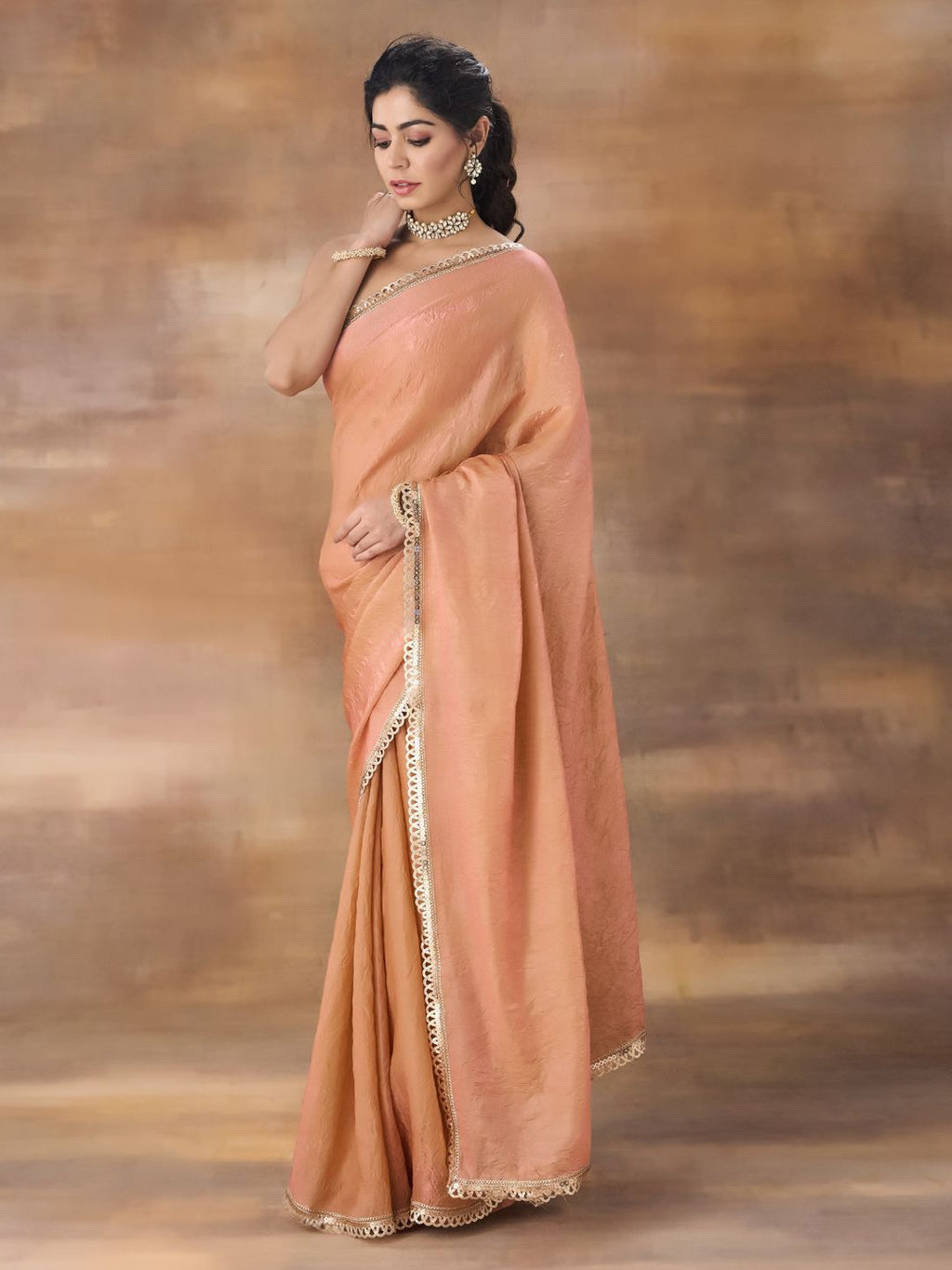 kasee Sequinned Organza Saree | Grocsy