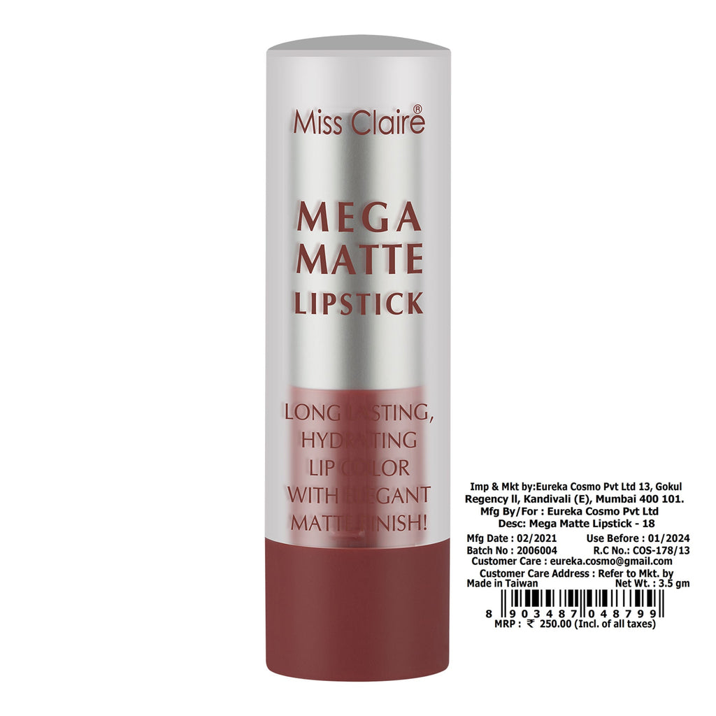 Miss Claire Mega Matte Lipstick - 18 | Grocsy