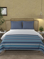 MYTRIDENT Unisex Blue Bedsheets | Grocsy