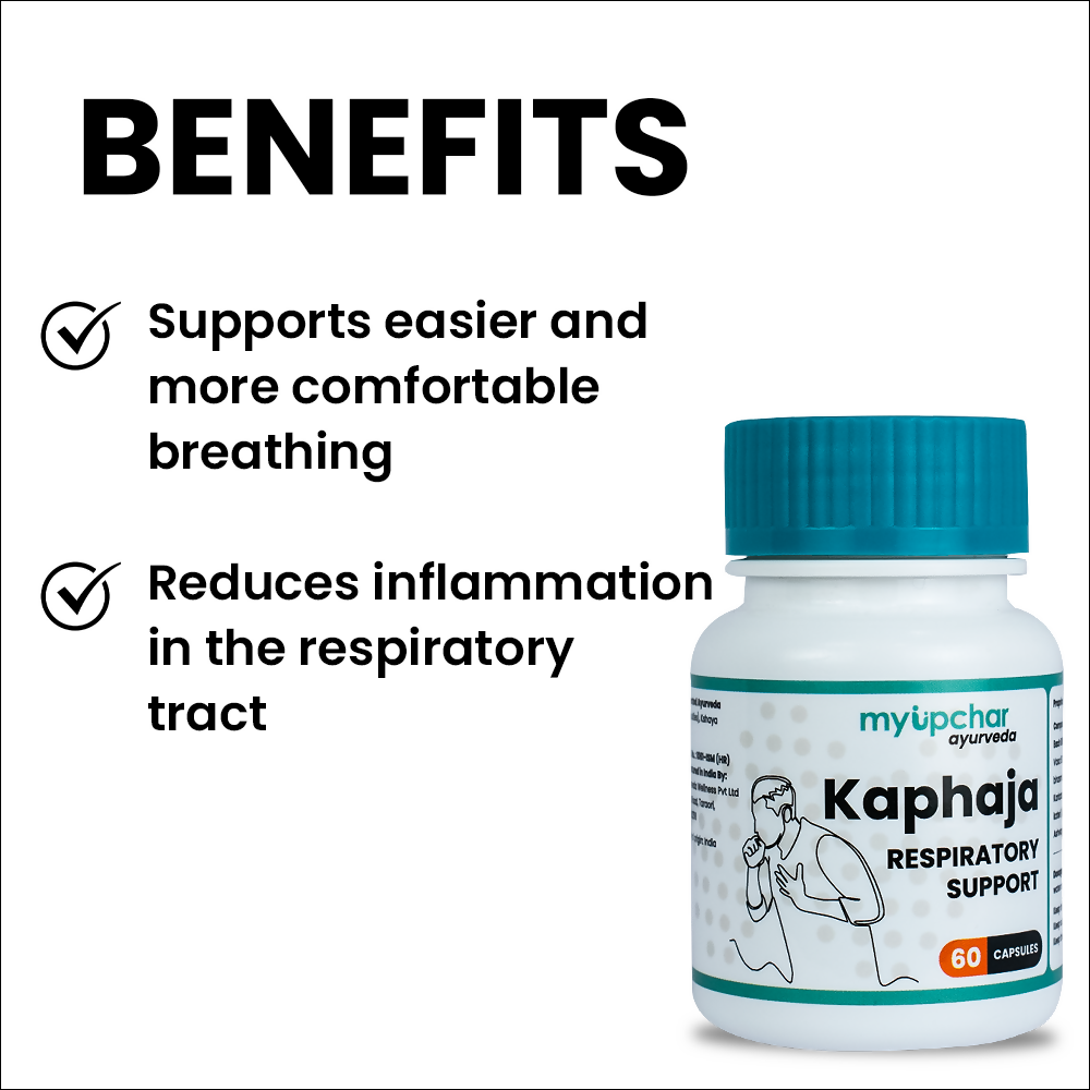 myUpchar Ayurveda Kaphaja Respiratory Support Capsules | Grocsy