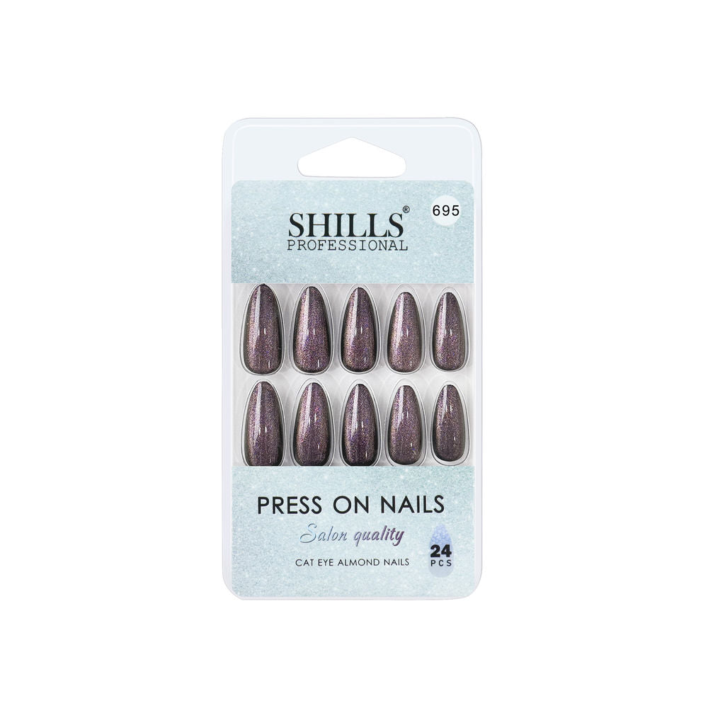 Shills Professional Reusable Press On Nails Log Almond - SPN695 | Grocsy