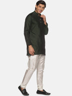 Sethukrishna Mens Green Kurta with Pyjamas | Grocsy
