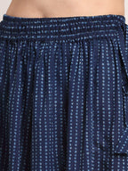 TAG 7 Women Cotton Polka Dot Printed Flared Palazzos | Grocsy