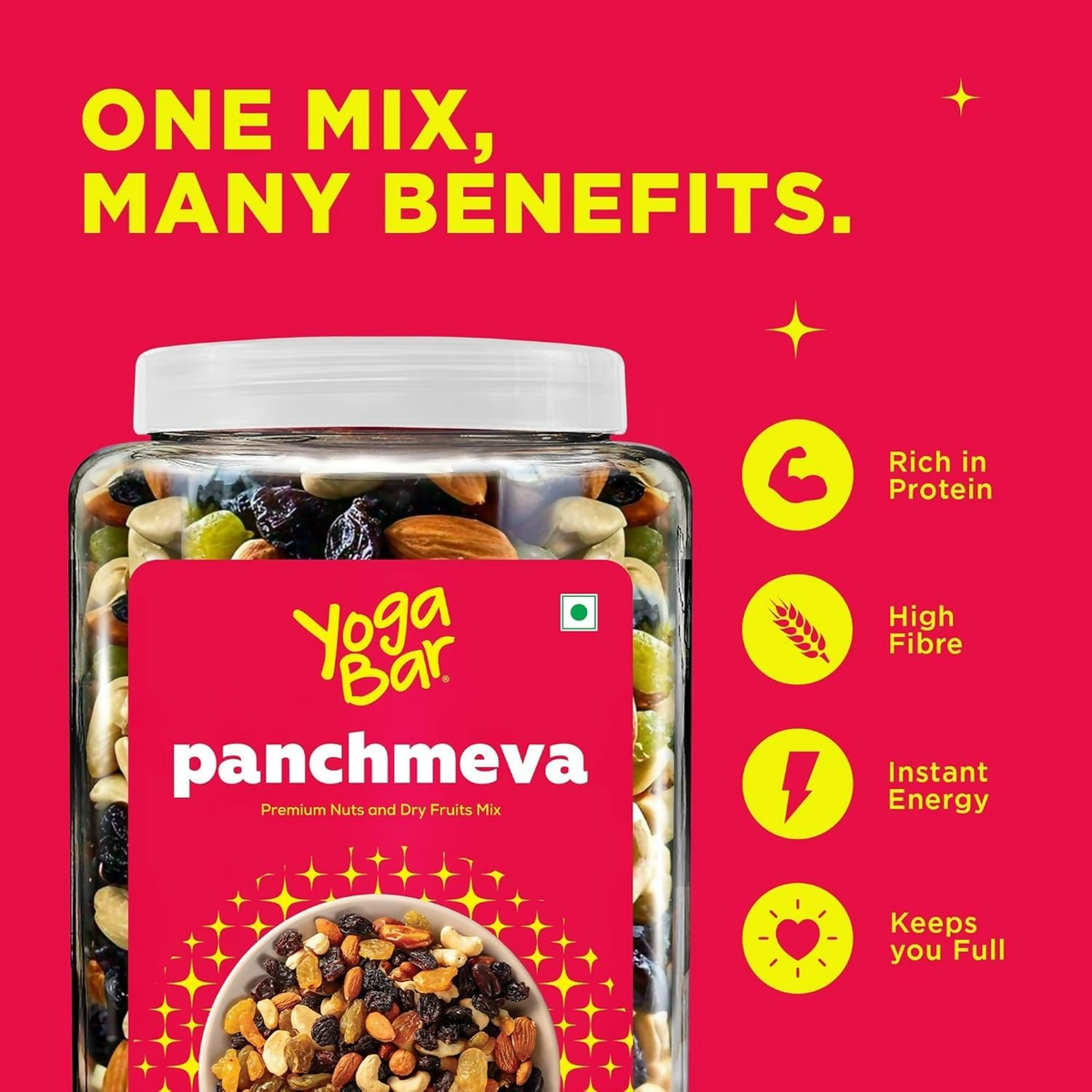 Yoga Bar Daily Health, Protein & Panchmeva Mix Combo | Grocsy