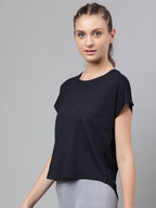 MKH Typography Printed Extended Sleeves Dri-FIT Relaxed Fit T-shirt | Grocsy