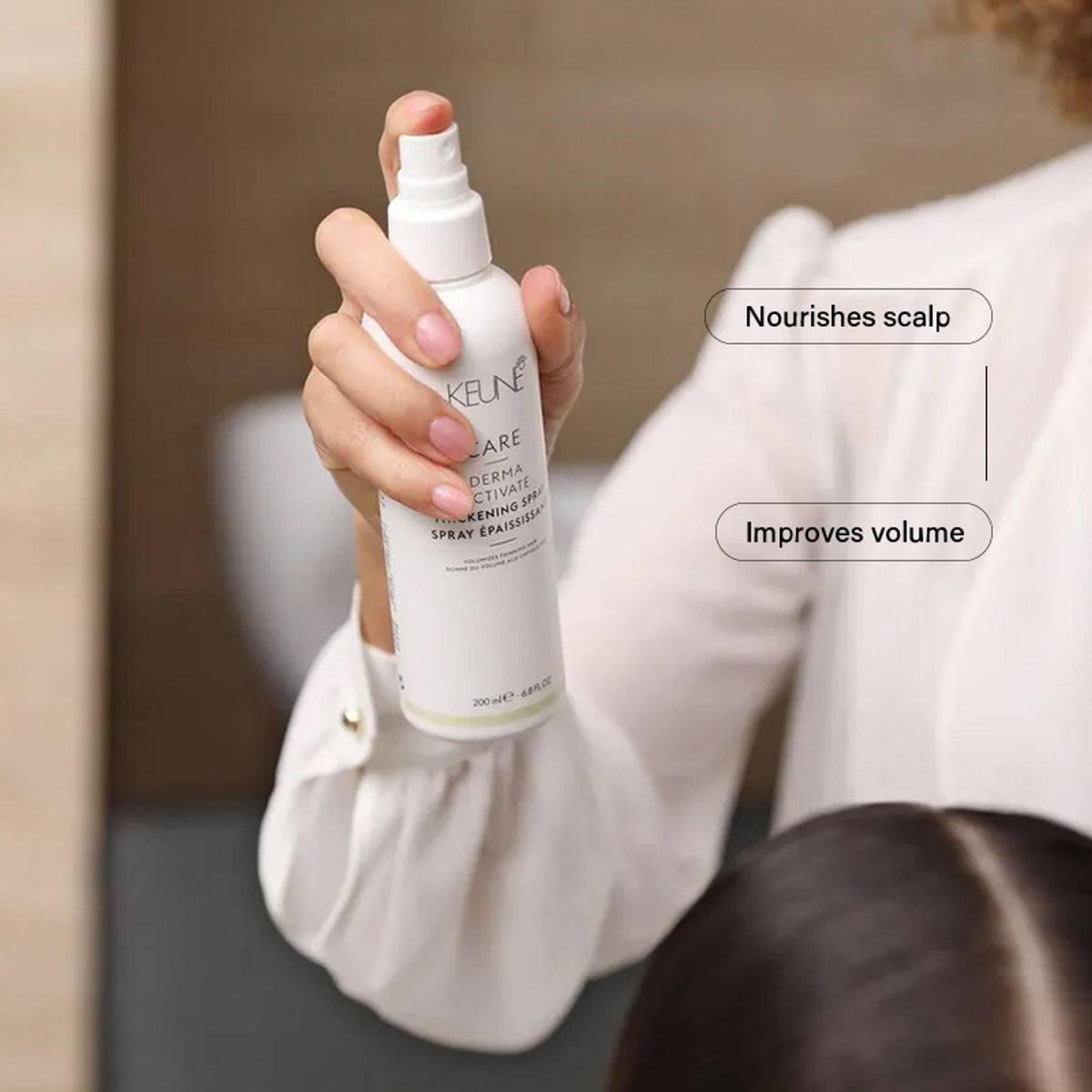 Keune Haircosmetics Care Derma Activate Thickening Spray | Grocsy