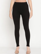 TAG 7 Women Pack Of 2 Solid Ankle-Length Leggings | Grocsy