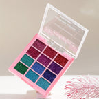 CUFFS N LASHES X The Shystyles Palette 12 Color Mini Palette - Glitter Heart 2 | Grocsy