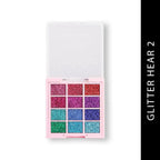 CUFFS N LASHES X The Shystyles Palette 12 Color Mini Palette - Glitter Heart 2 | Grocsy