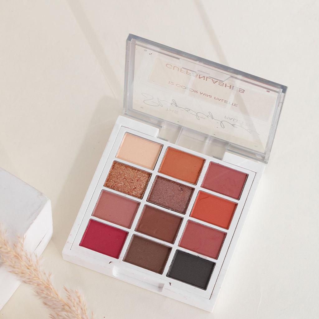 CUFFS N LASHES X The Shystyles Palette 12 Color Mini Palette - Nancy Nude | Grocsy