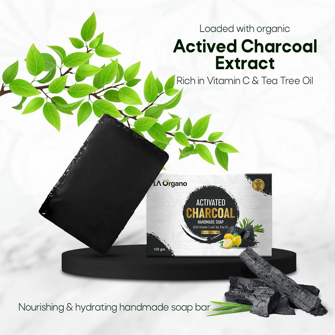 LA Organo Charcoal Handmade Soap | Grocsy