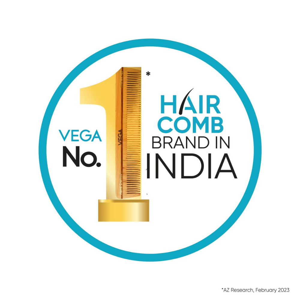 Vega Grooming Wooden Hair Comb - Handmade | Grocsy
