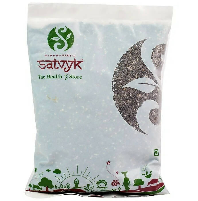 Siddhagiri's Satvyk Black Chia Seeds | Grocsy