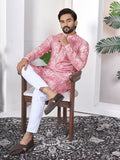 Anaita Pink Digital Printed Work Cotton Straight Kurta | Grocsy