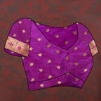 Lorenvalley Fashion Wine Soft Paithani Silk Woven Design Copper Zari Meenakari Weaving Saree | Grocsy