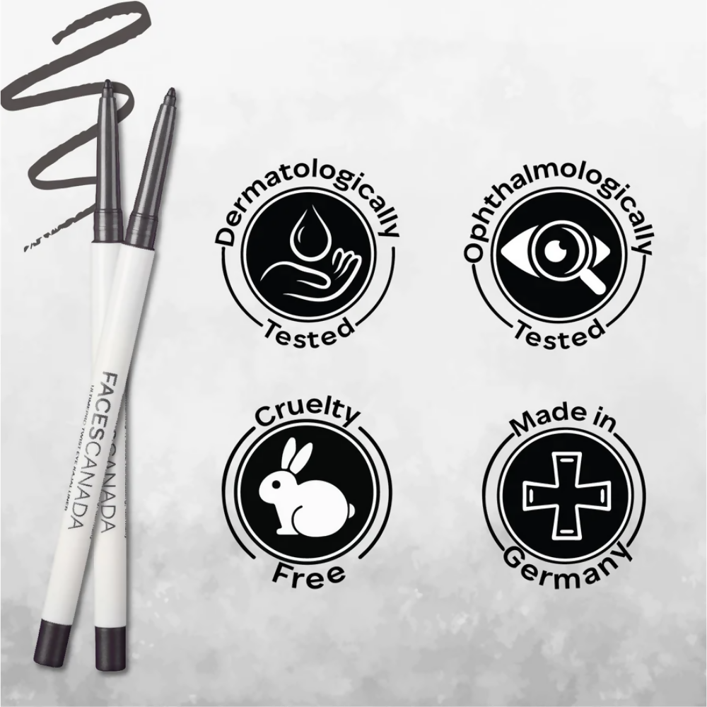 Faces Canada Ultime Pro Twist Eye Kajal Liner - Silver 01 | Grocsy