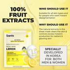 Sanfe Instant Depigmentation Lemon Facial Mask | Grocsy
