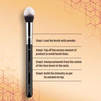 Miss Claire M8 - Tapered Powder (S) Brush - Chrome | Grocsy