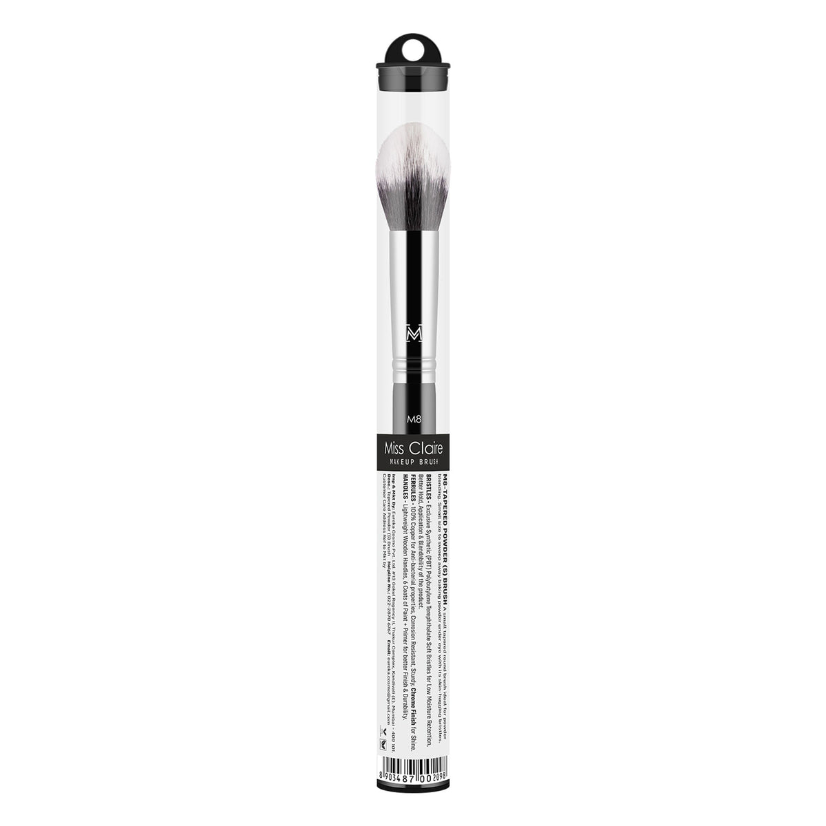 Miss Claire M8 - Tapered Powder (S) Brush - Chrome | Grocsy